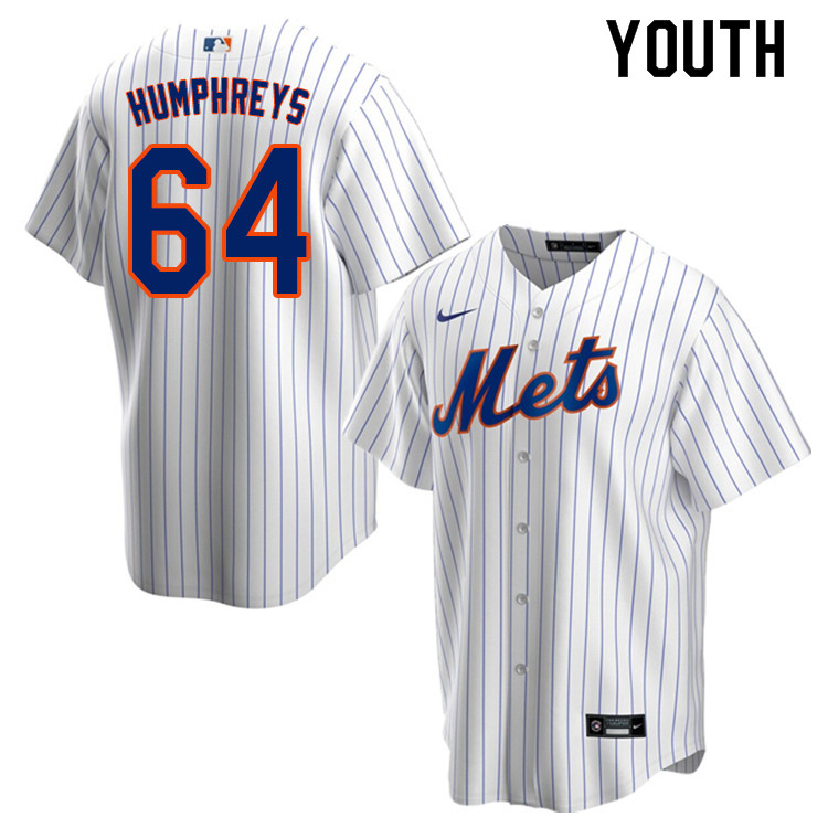 Nike Youth #64 Jordan Humphreys New York Mets Baseball Jerseys Sale-White